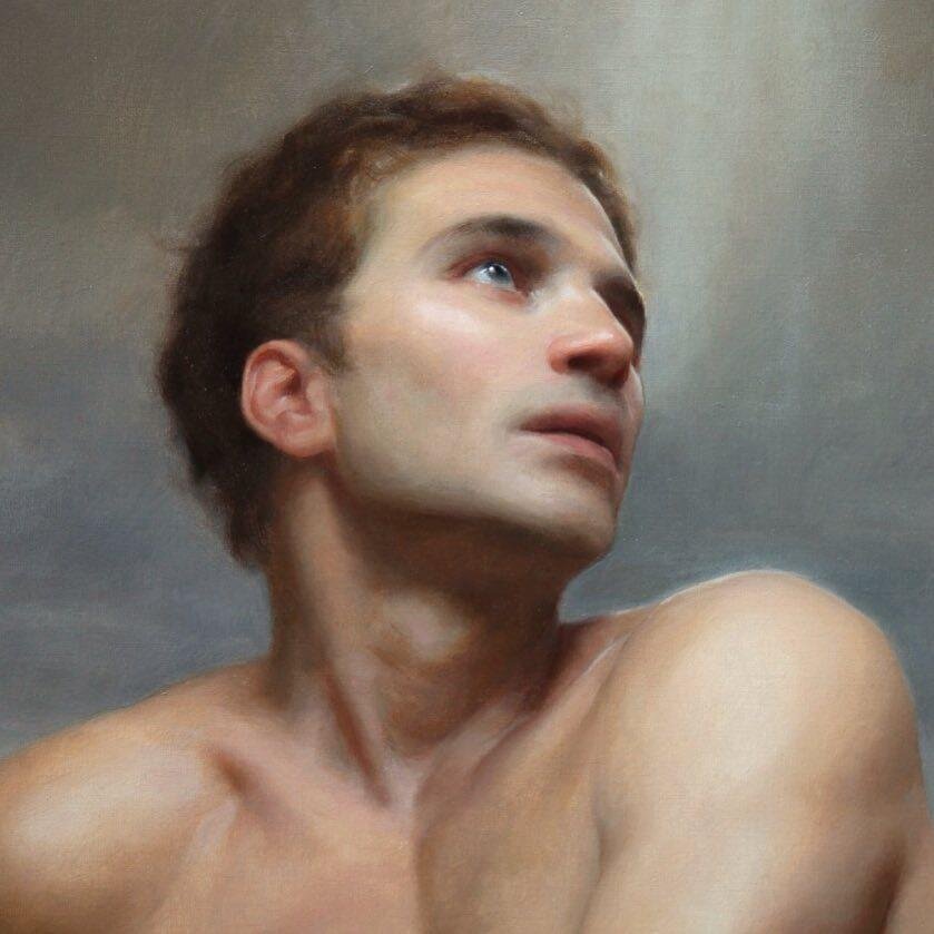 Деталь картины"Сотворение Адама" - одна из "учебных" работ художника