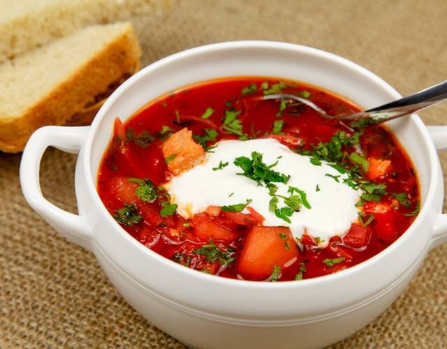 Борщ с говядиной