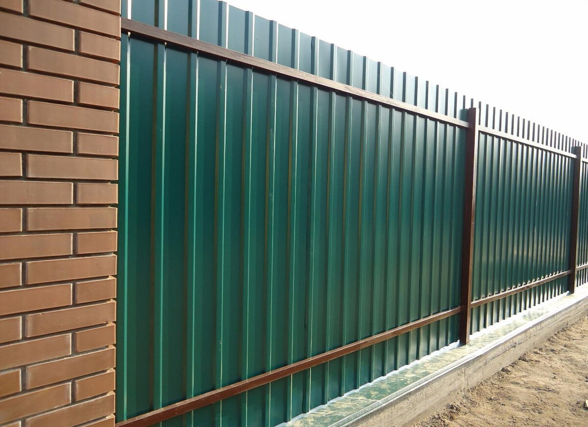 забор из профлиста