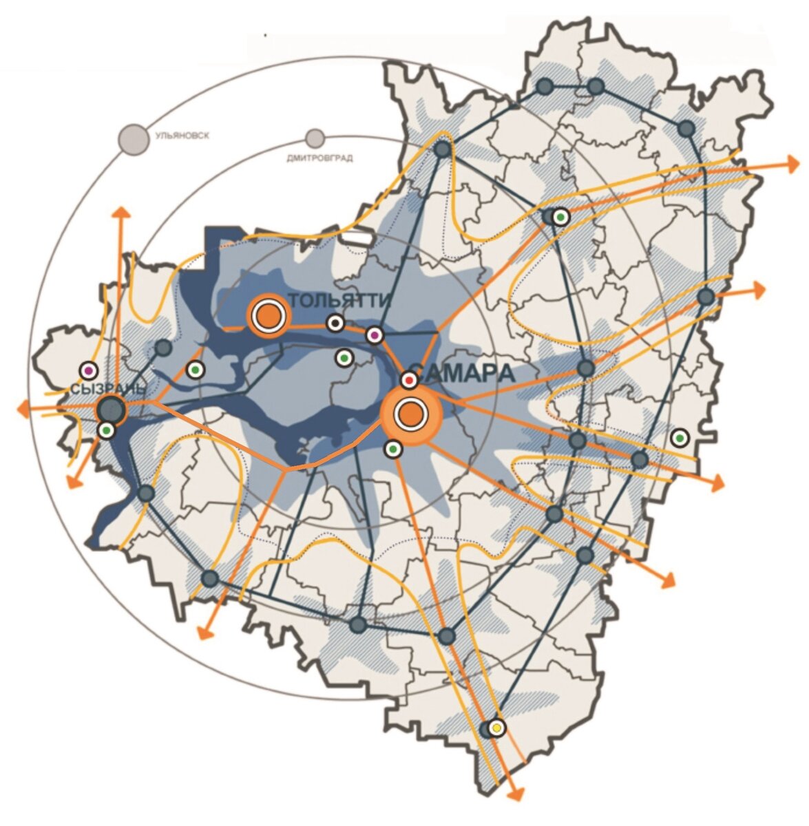Сельская агломерация. Самаро-Тольяттинская агломерация. Агломерация Самара Тольятти. Самарско Тольяттинская агломерация на карте. Самарско-Тольяттинская агломерация схема.
