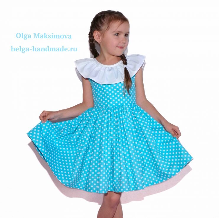 Как сшить детское платье с подкладом - пошив платья на подкладке мастер класс
