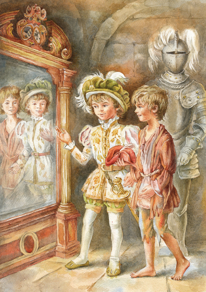 иллюстрация из книги "Принц и нищий"