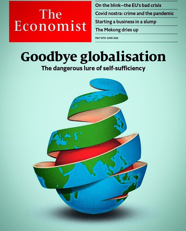 Свежая обложка The Economist в 2020 году