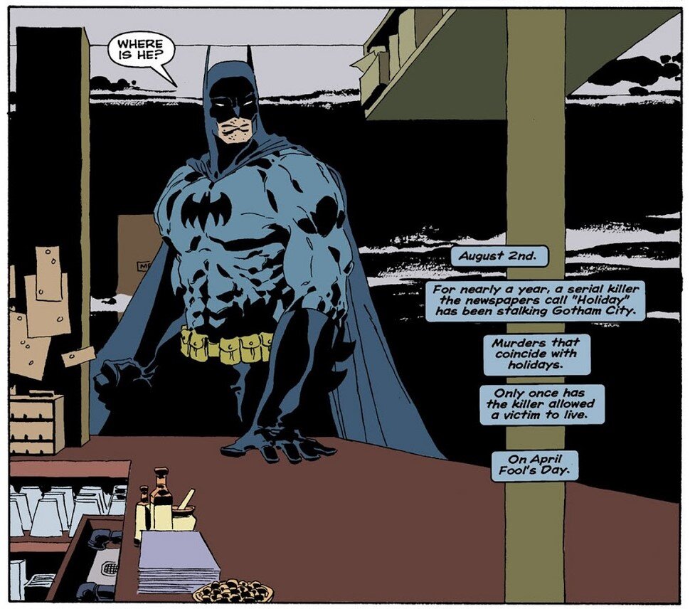 Бэтмен в процессе расследования