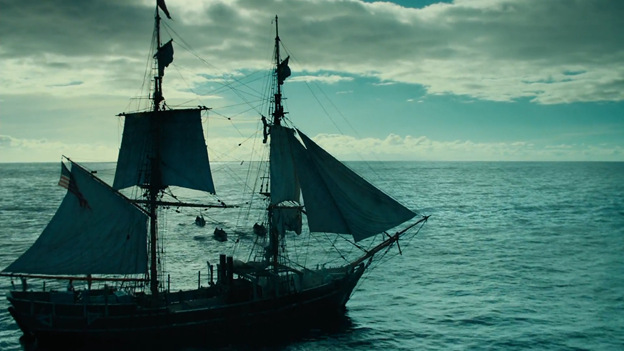 кадр из фильма "в сердце моря".