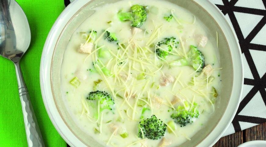 Зимний сливочный суп с брокколи 