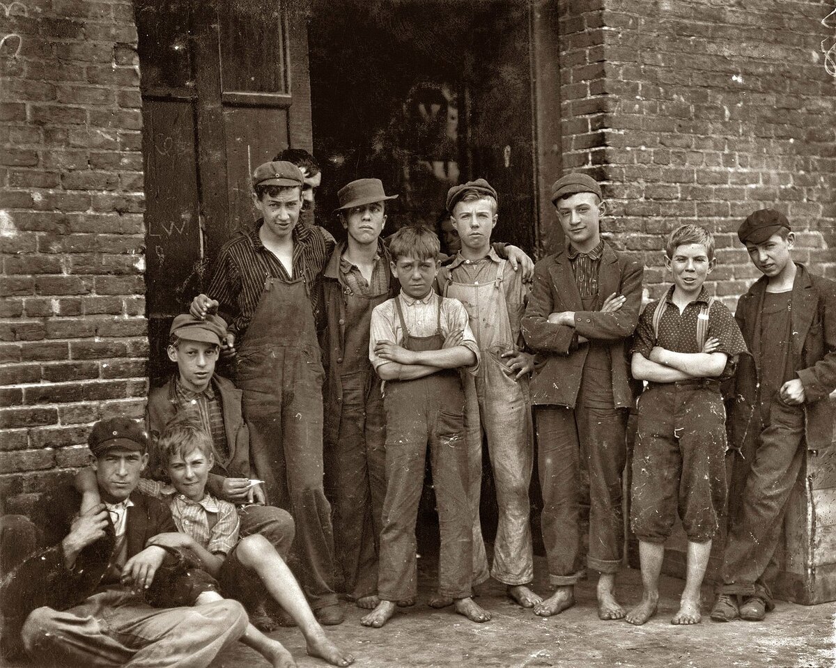 Фотограф Льюис Хайн. Дети беспризорники. Америка 1900-1930-е года