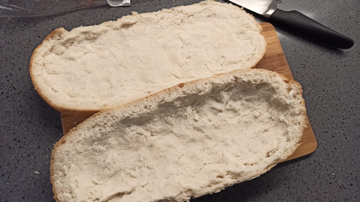 Лодочки из батона 