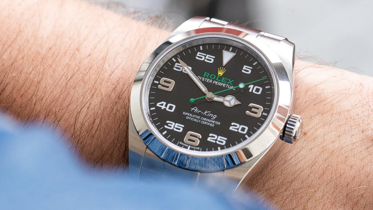 Rolex Air-King, фотография взята с сайта https://www.youtube.com/watch?v=GqftagXjBlQ