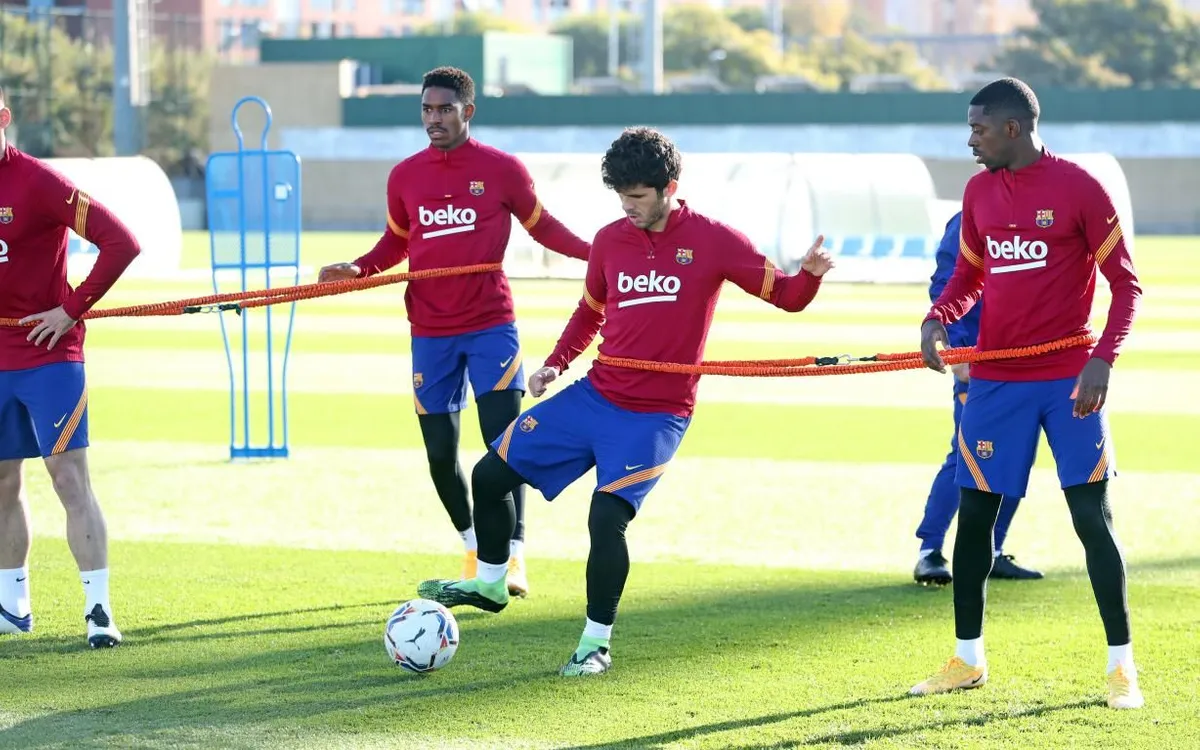 Тренировка Барсы в воскресенье, 20 декабря