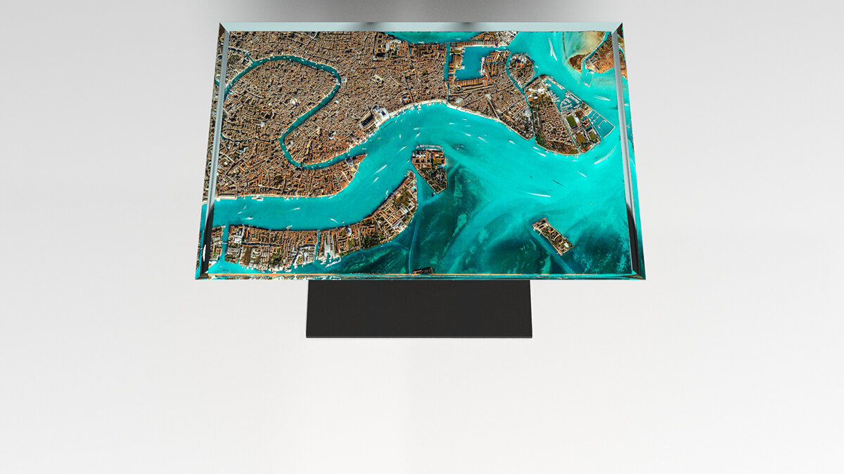 Столы из эпоксидной смолы с 3D миниатюрами внутри. 3D-ECO.RU