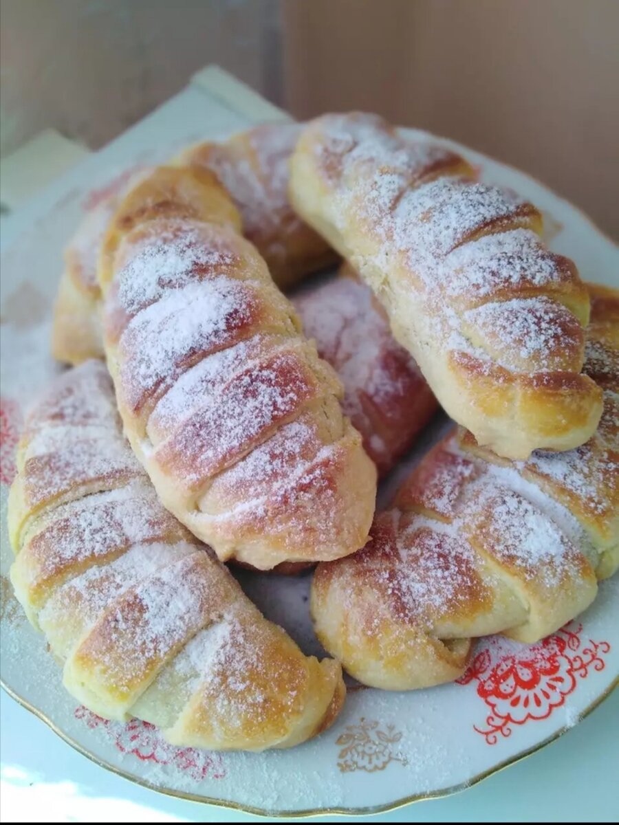 Рогалики с яблочным повидлом