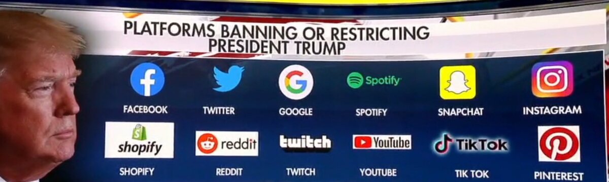 Соцсети, заблокировавшие Трампа