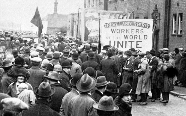 Всеобщая стачка 1926 года, Великобритания. Источник: stokesentinel