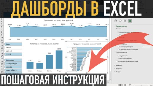 Download Video: Дашборды в Excel ➤ Как сделать дашборд в Эксель. Пошаговая инструкция