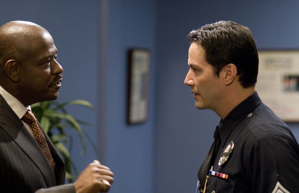 Кадр из фильма «Короли улиц»Киану Ривз и Форест Уитакер