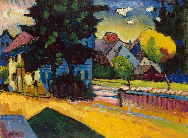 Василий Кандинский. Вид Мурнау. 1908