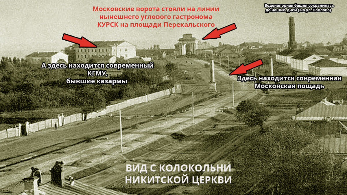 Вид с Никитской церкви, начало 20 века.