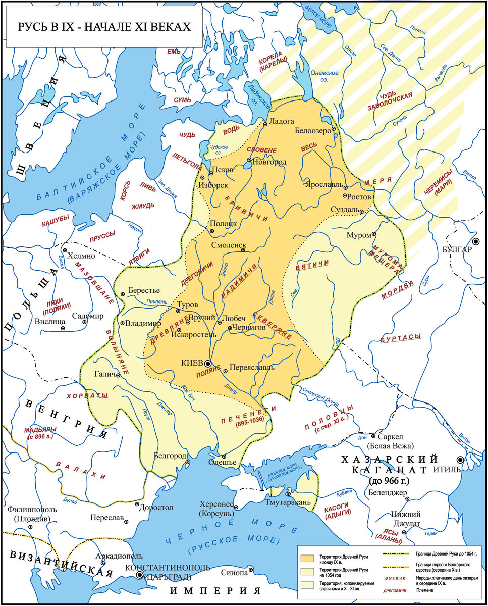 Карта киева в 11 веке