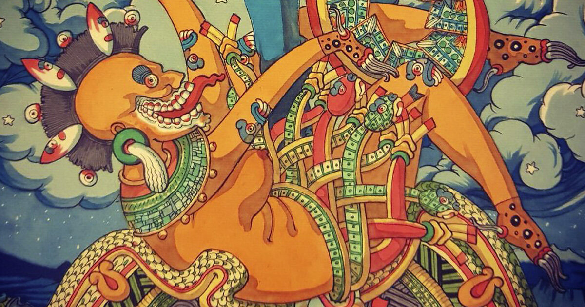 Изображение: Mexica Heart. NeoMexicanismos. Ацтекское Искусство 