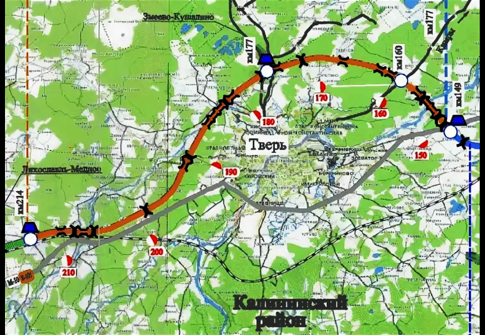 Железная дорога москва тверь. Платная м11 Тверь. М11 на карте. М11 обход Твери. Развязка м 11 вокруг Твери.