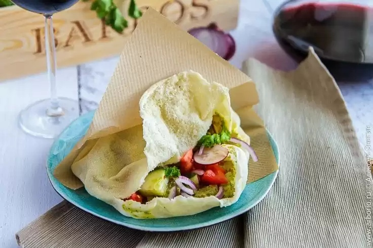 Пита с овощами