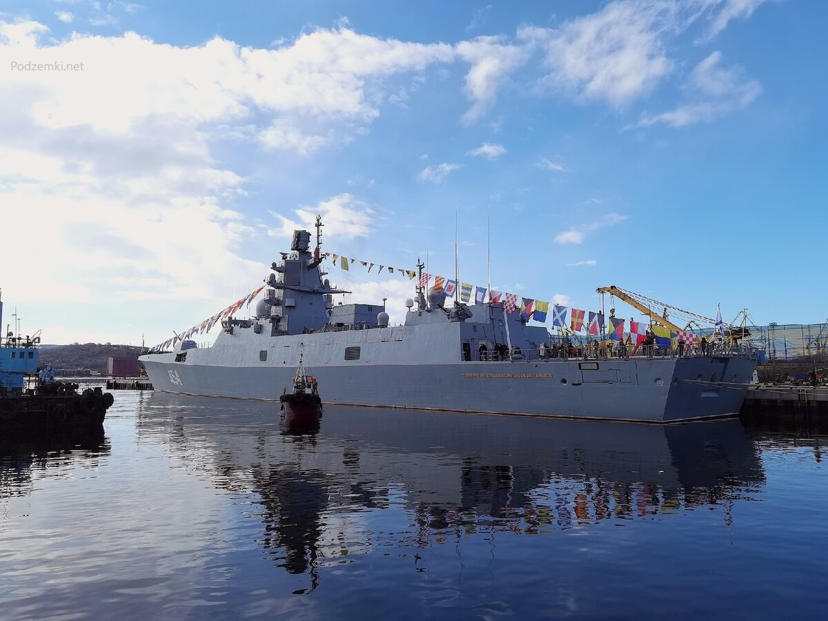 Летом 2018 года был введён в эксплуатацию новый фрегат проекта 22350 «Адмирал флота Советского Союза Горшков».-2