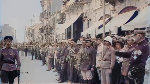 Прибытие российского контингента в Салоники. 1916 г. Генерал Дитерихс. 3 серия