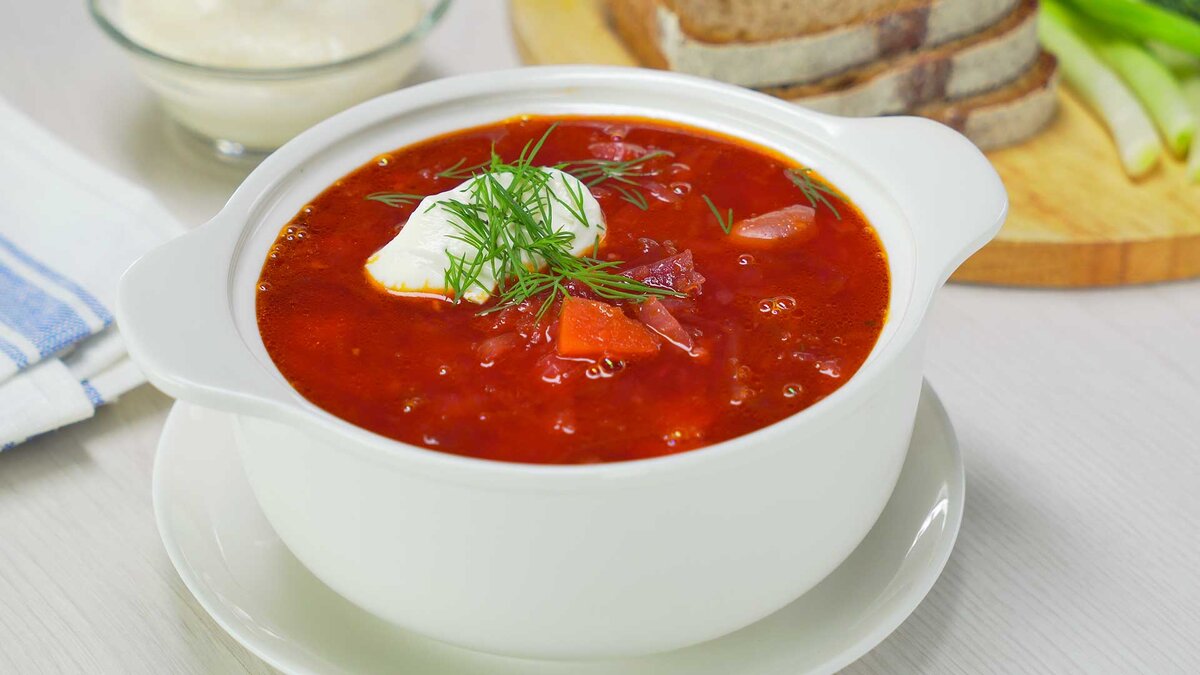 Борщ С Курицей И Свежей Капустой