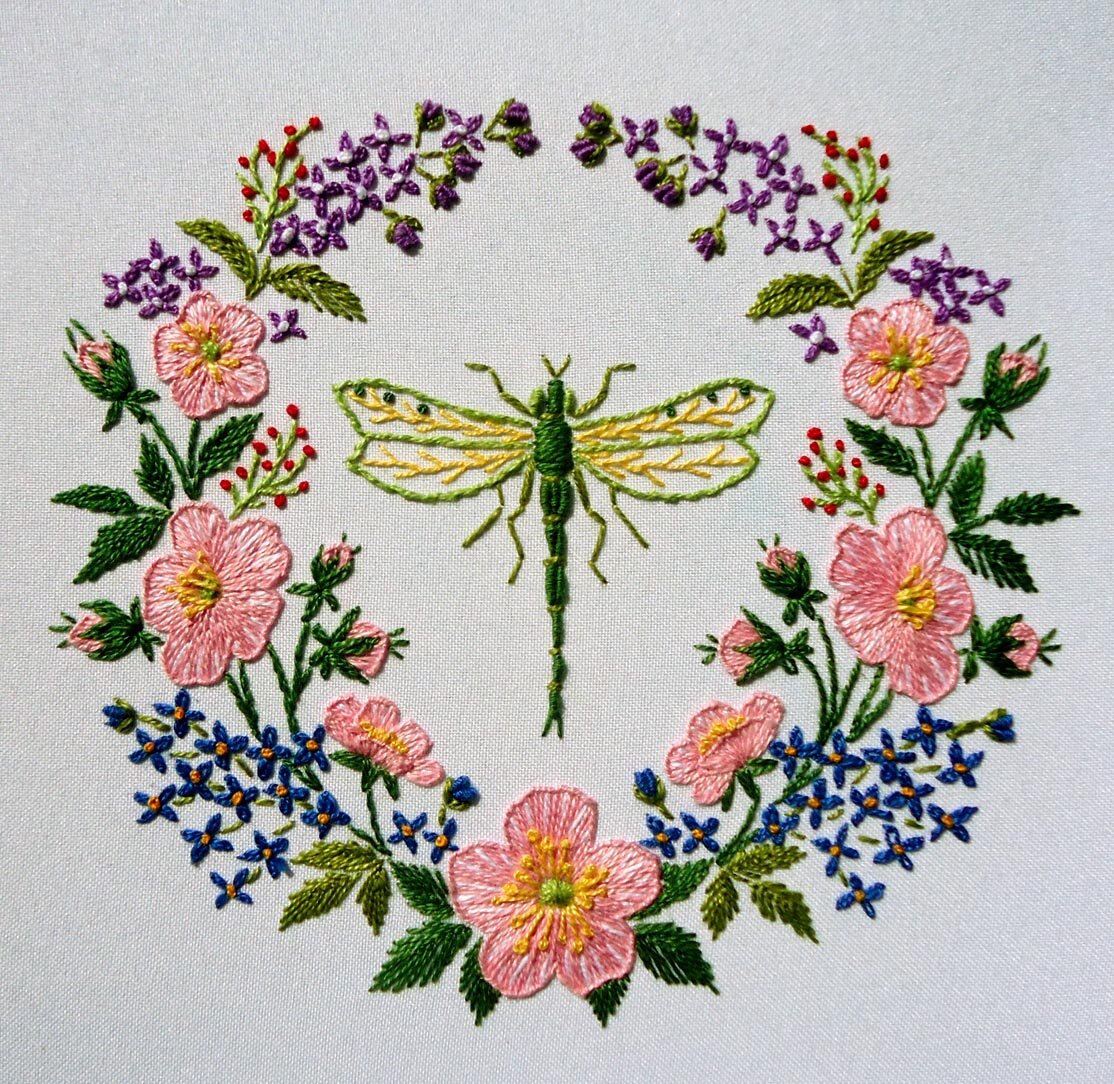 дизайн опубликован в журнале Вышитые картины, вышивка ирисом