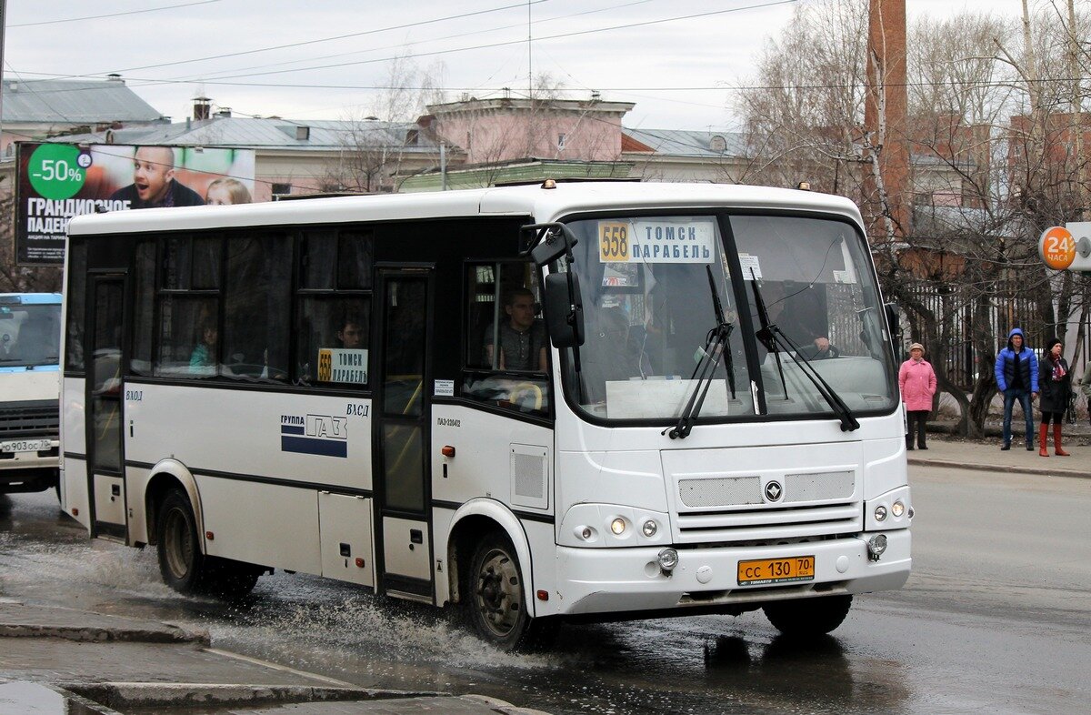 При этом для автобусов, следующих по маршруту №559 Томск-Каргасок, предусмотрен заезд в село Парабель.