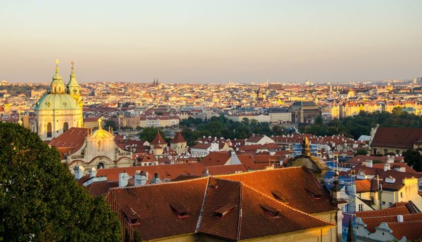 Вид на Прагу