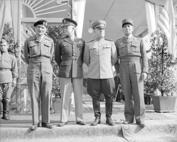 Подписанты Декларации о поражении Германии 5 июня 1945 г. Фото: sfw.so