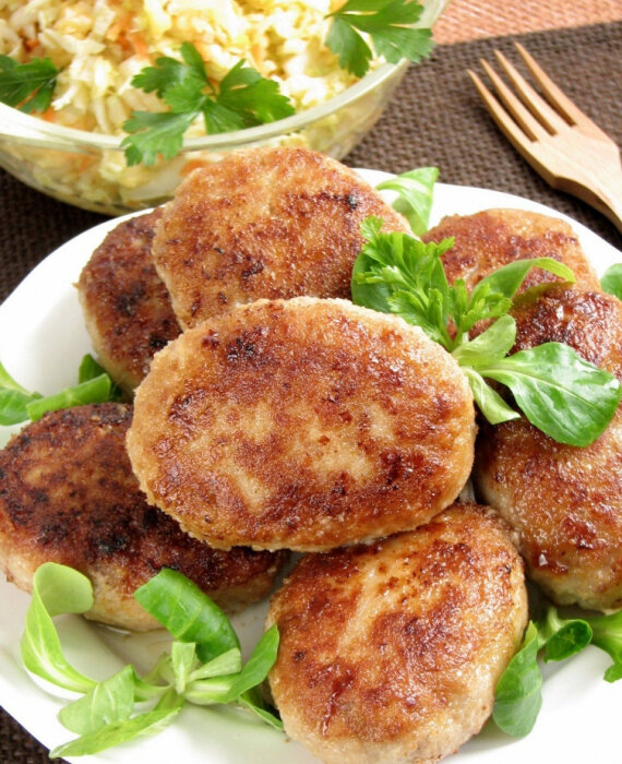 Сочные и вкусные котлеты. 