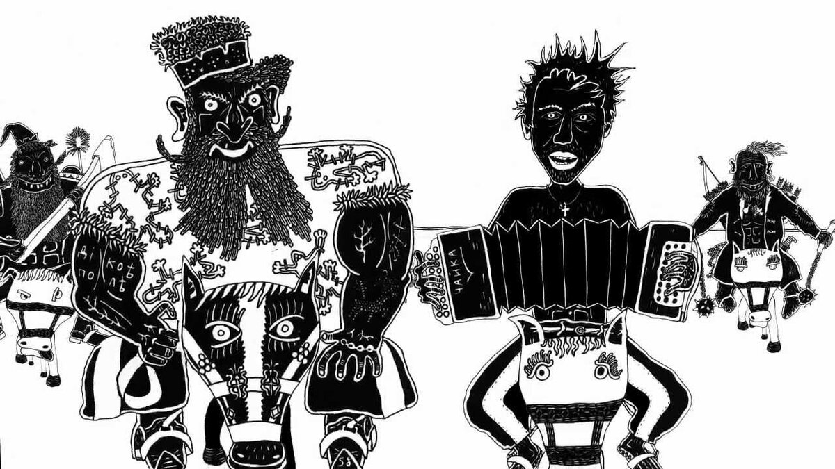 Кадр из клипа "Ермак"