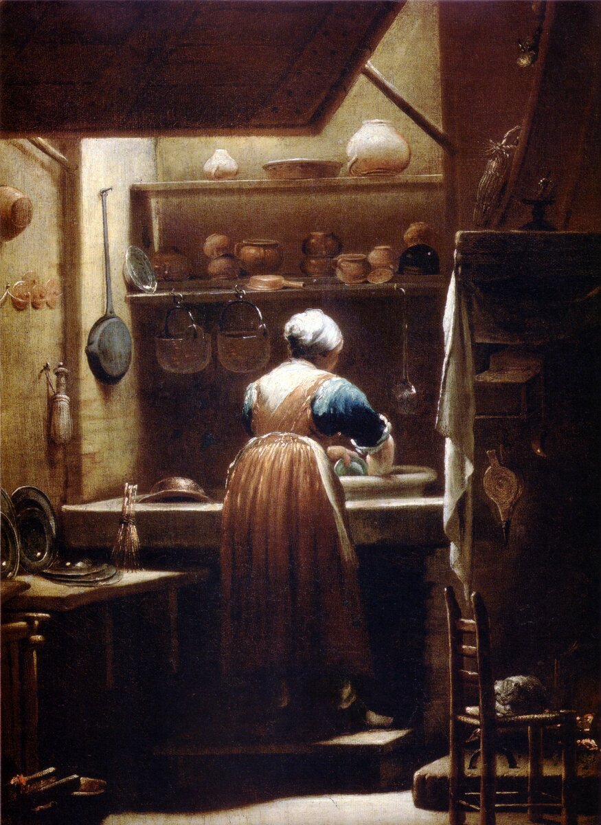 Дж.-М. Креспи,Судомойка, ок. 1700 г.