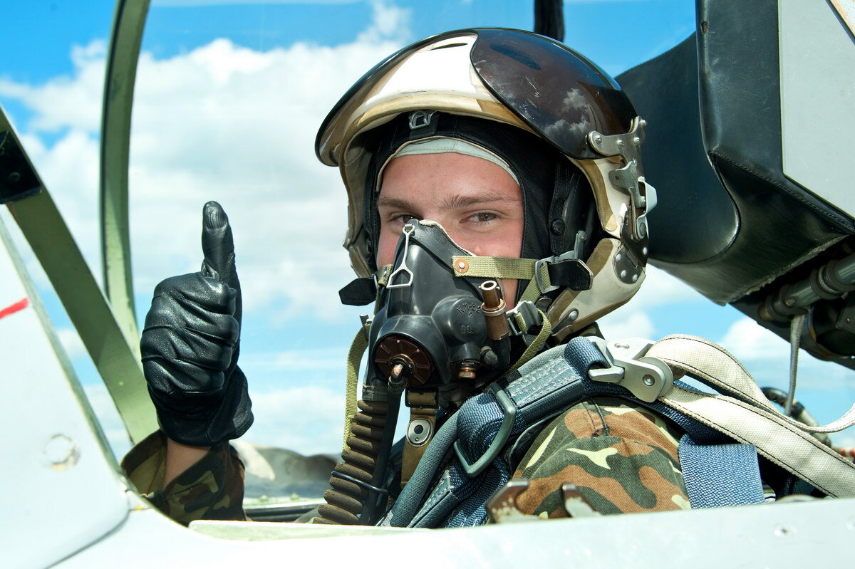 Пилот истребителя. Фото из открытых источников.