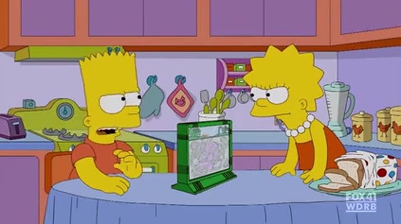 Лиза Симпсон и её муравьиная ферма. Как видно, формикарий с мурашами — обычное дело для американской семьи. Источник: https://tv-memes.getyarn.io/video/cad7af02-1207-4cd7-8549-2f3bd3d08359