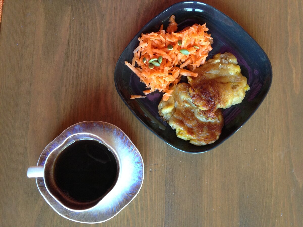 Оладушки получились очень вкусные, питательные и необычные