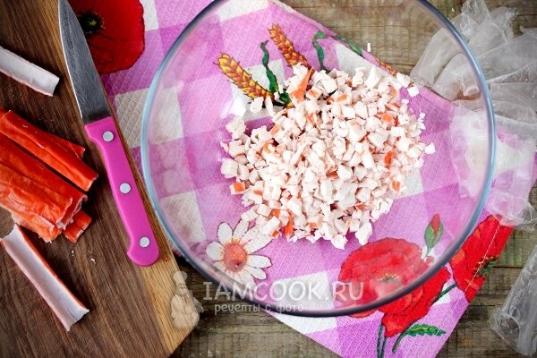 Праздничная закуска-салат крабовые шарики - пошаговый рецепт с фото