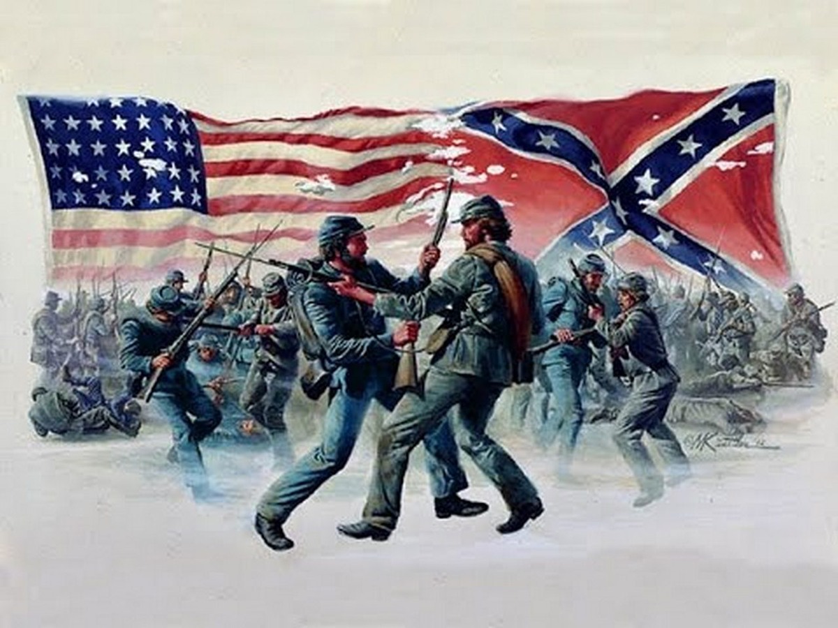 Флаги Севера и Юга во время Гражданской войны 1861-1865 гг.