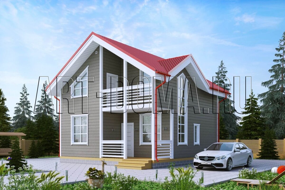 Внешний вид дома по проекту Монреаль