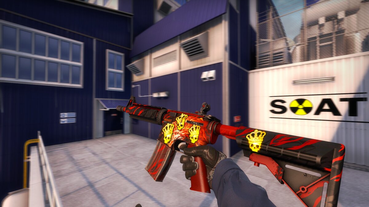 M4A4| Howl прямо с завода StatTrak™ с сетом наклеек Корона.