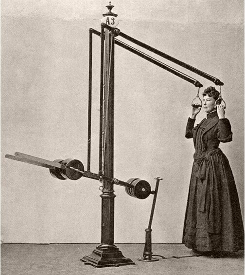 все фотографии взяты из статьи с сайта ( https://monovisions.com/vintage-worlds-first-fitness-machines-1892/) 