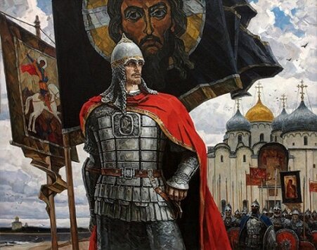 Юрий Пантюхин (Санкт-Петербург). «Александр Невский». Левая часть триптиха «За Землю Русскую». 2003 г.