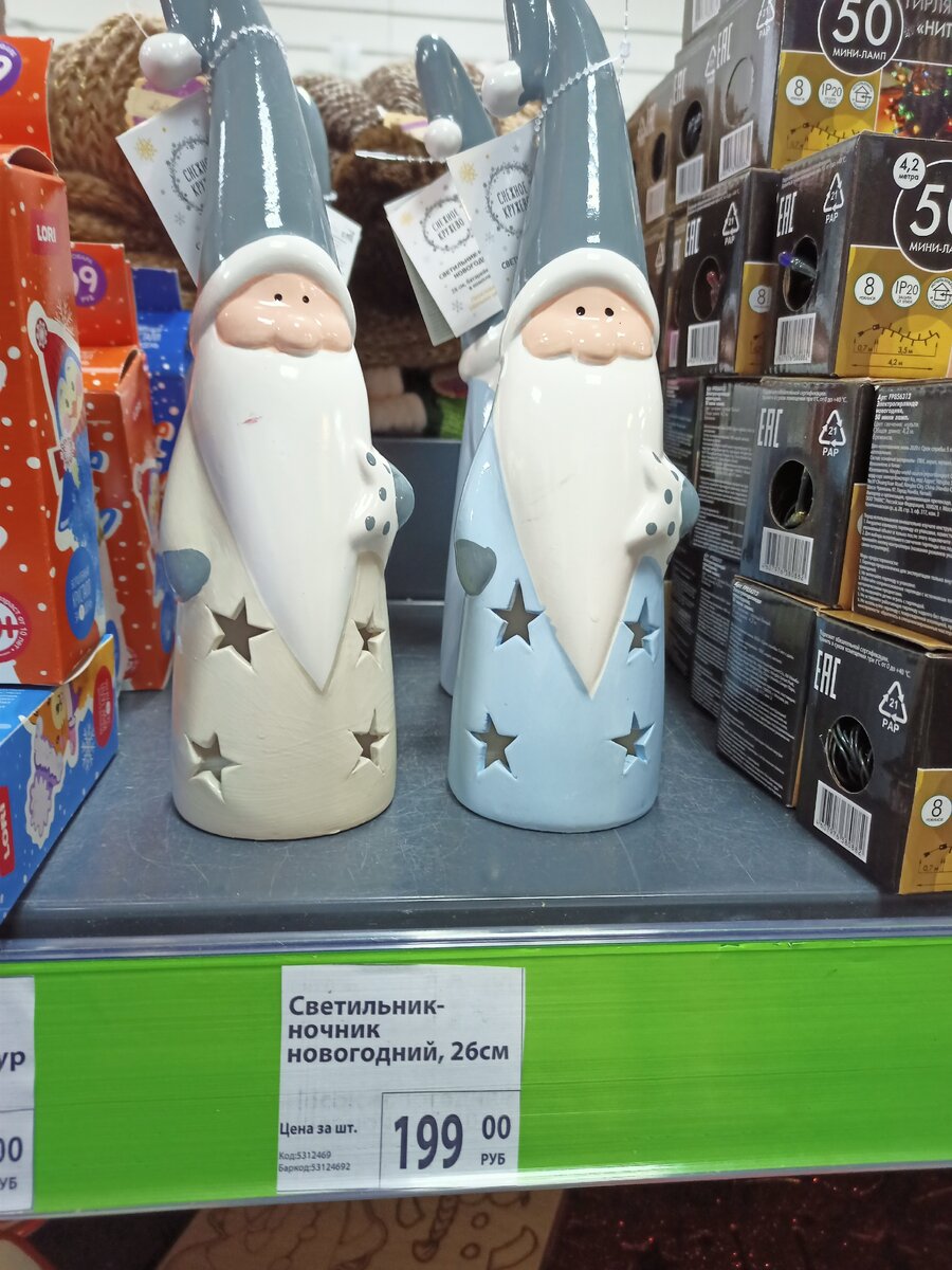 новогодние товары, фикс прайс. светильник ночник