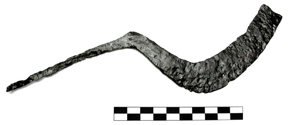 Серп, XII-XIV вв. Находка 2002 года. Из собрания музея-заповедника "Куликово поле"