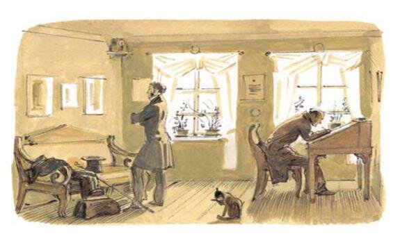 Иллюстрация с сайта infourok.ru (Презентация по русской литературе на тему "А.С. Пушкин "Станционный смотритель»)