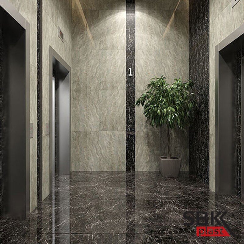 Фойе из серого мрамора. Фото из интернета. 