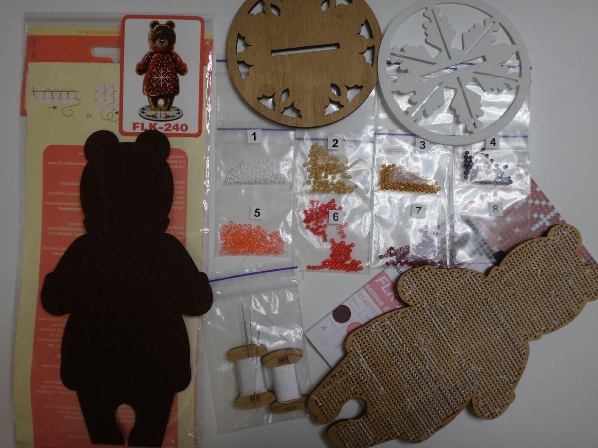 Набор Медведь "Волшебная страна"  FLK-240 Комплектация